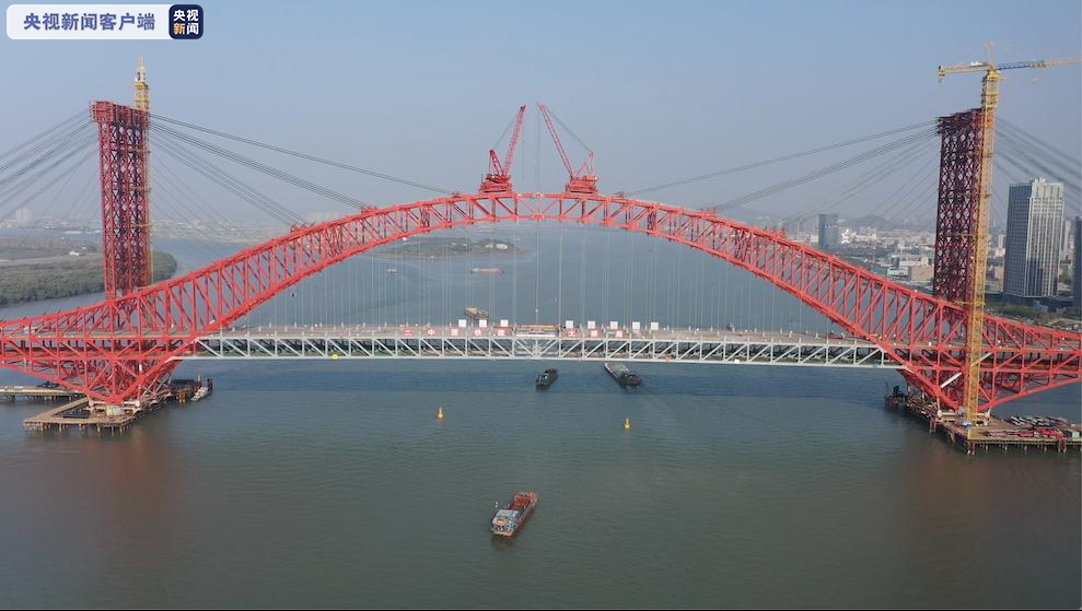 能抗12级台风！广州南沙明珠湾大桥主桥合龙