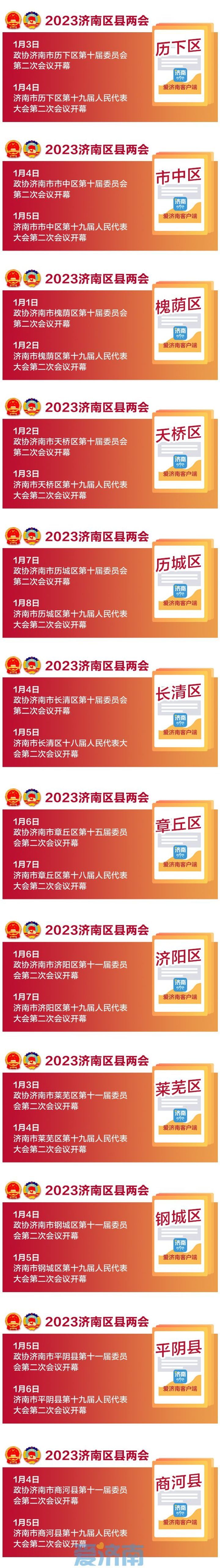 定了！济南进入“区县两会”时间，详细时间表来了
