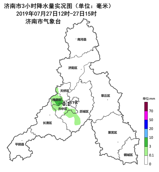 下热水了！济南多地出现强降雨 雷电黄色预警已发布