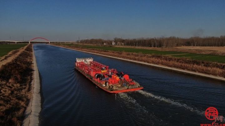 小清河开展首次大件运输