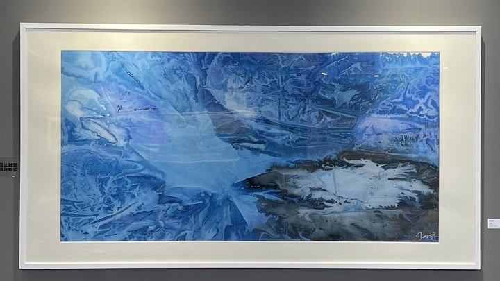 惊艳纽约时代广场的济南文化名片——著名艺术家霜凝《蓝色大明湖》有望永久“落户”泉城