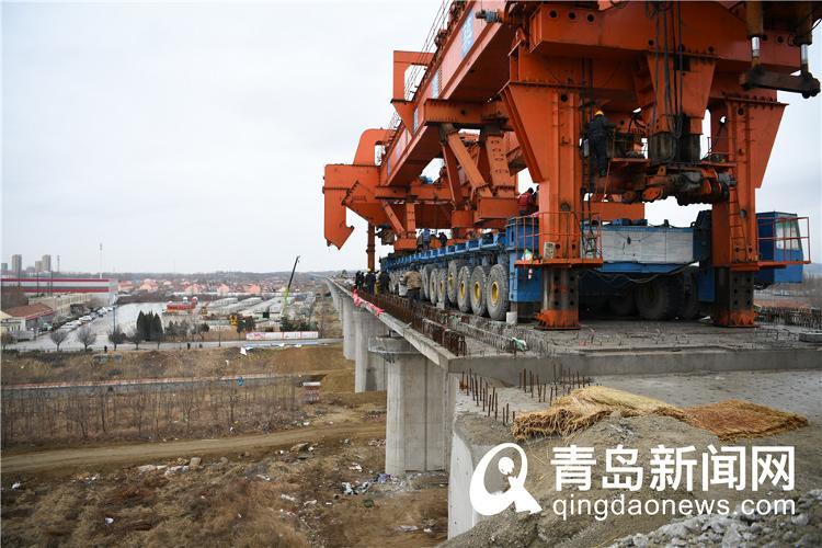 潍莱高铁平度北站新进展 站房开始拔地而起