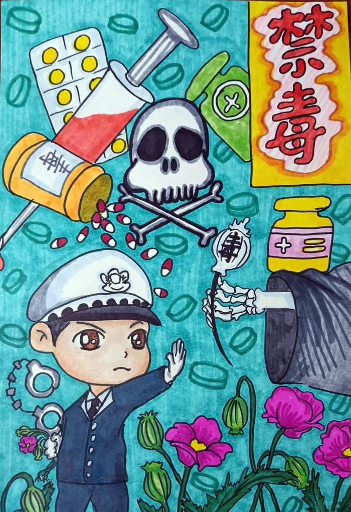 共同抵制毒品共筑防毒长城，景山小学开展禁毒系列教育活动　　