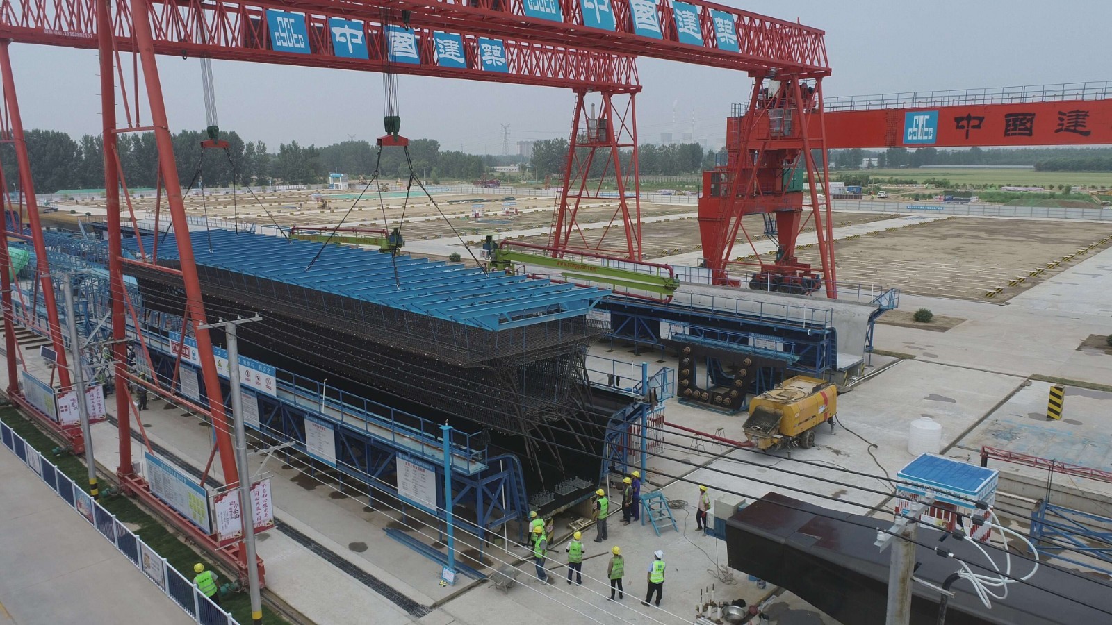 全线第一！郑济高铁（山东段）首榀箱梁开始浇筑
