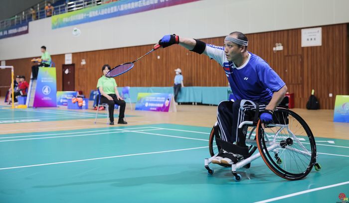 济南健儿在全国残运会羽毛球（大众组）比赛中获1金1铜