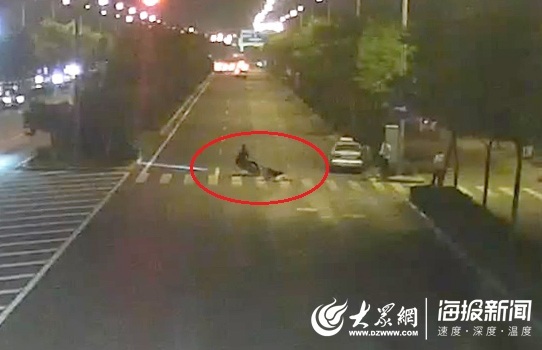 山东一外卖小哥闯红灯撞人骨折  逃逸9个月最终落网