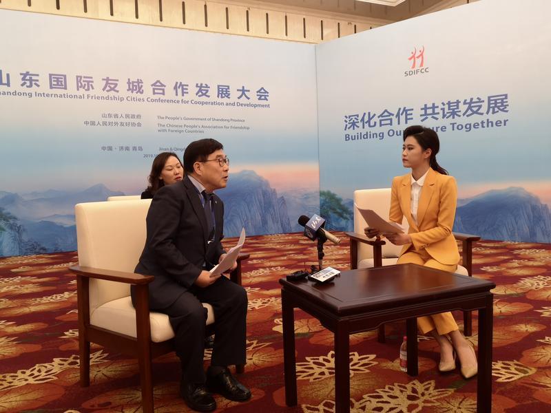 在齐鲁大地寻求合作共赢机遇！国际友城大会媒体访谈会举行