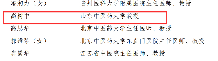 第二届全国名中医公示 山东3位中医专家入选