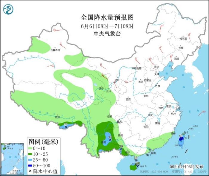 “彩云”影响南海东北部海域 华北南部黄淮等地高温