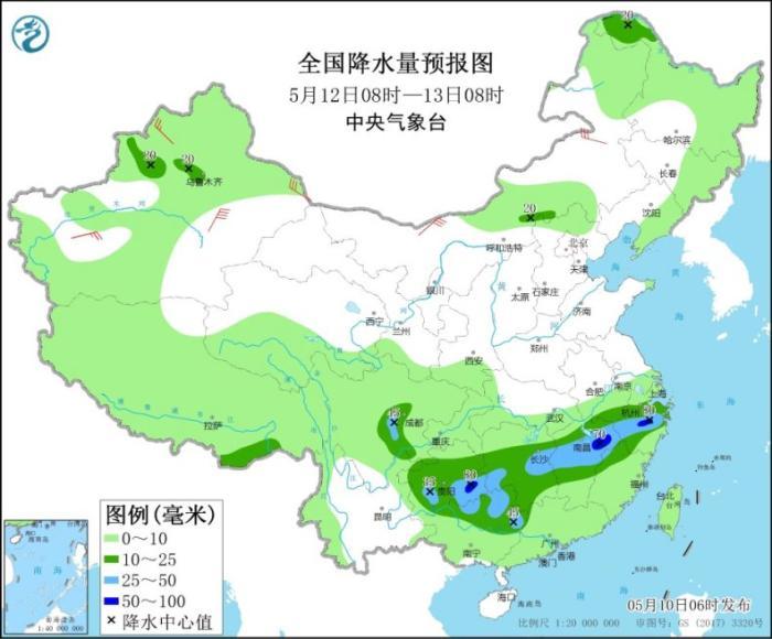 南方再迎新一轮强降水 长江中下游为降雨重心