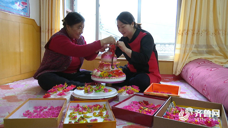新春走基层｜探寻非遗年味 胶东人餐桌上的花饽饽