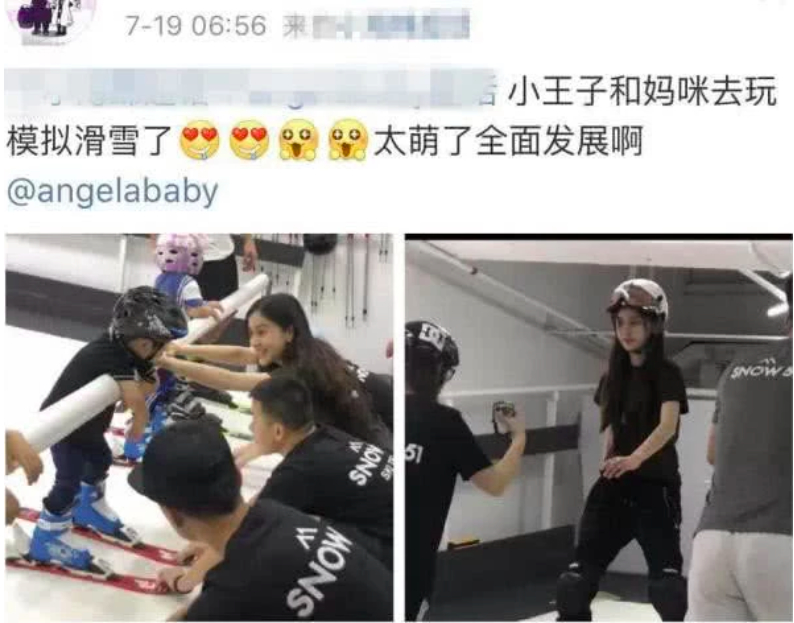 颜值在线!baby素颜带儿子 2岁小海绵趴栏杆和妈妈说话