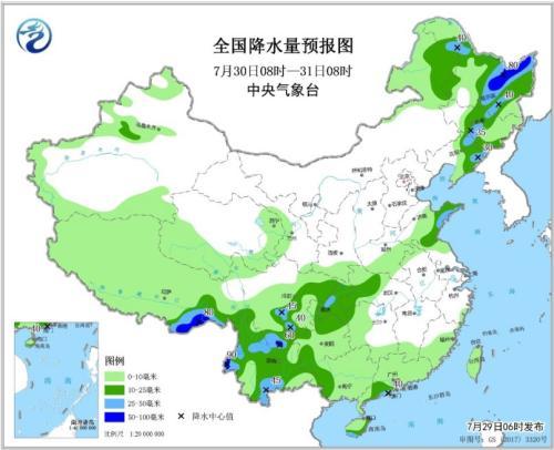 华北东北等地将有较强降水 黄淮及其以南地区高温持续