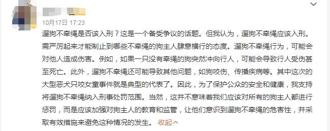 遛狗未拴绳致使宠物被撞死亡，谁来负责？