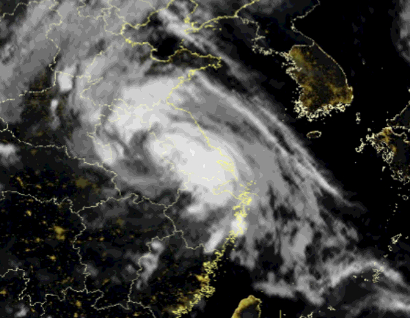 【台风路径实时发布系统】上海解除台风蓝色预警信号，预计今日局部仍有中到大雨