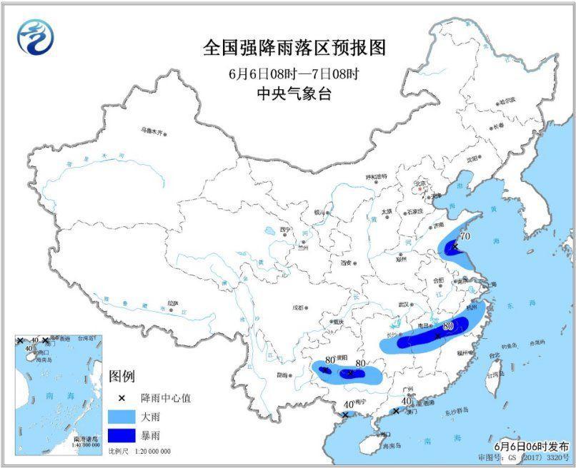 江南中北部等地有持续性强降水 黄海等海域有大风天气
