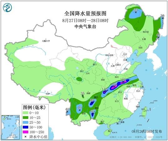 台风冷空气制造强降雨 江南华南暑热渐消