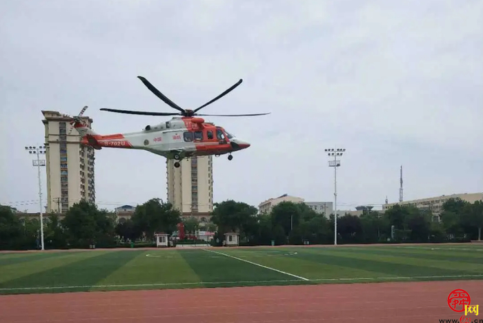 商河县圆满完成航空应急救援直升机首飞演练任务