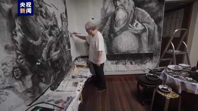 国画家戴敦邦甘做传播传统文化的民间艺人