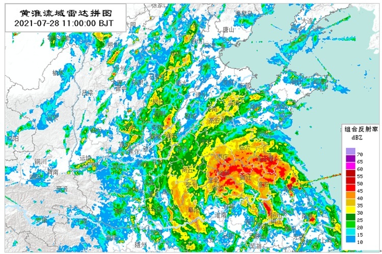山东发布“烟花”最新预报 当前73个县市区现降水