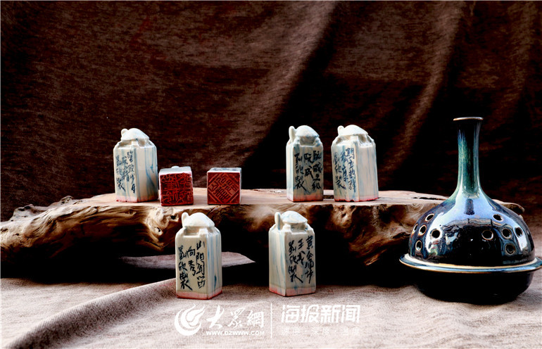这就是山东丨德州陶瓷印章博采众长 一琢一磨彰显刻瓷魅力