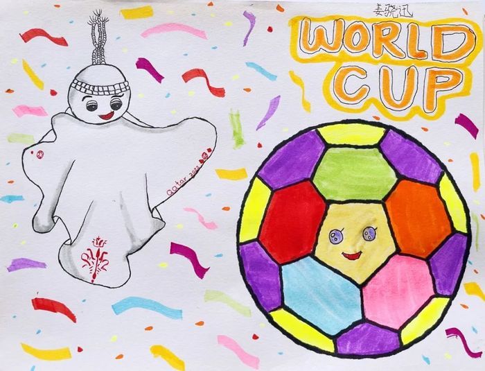 高新区雅居园小学的孩子们用巧手绘就足球梦