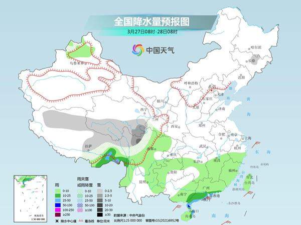 南方新一轮降水明起发展 北方持续向暖