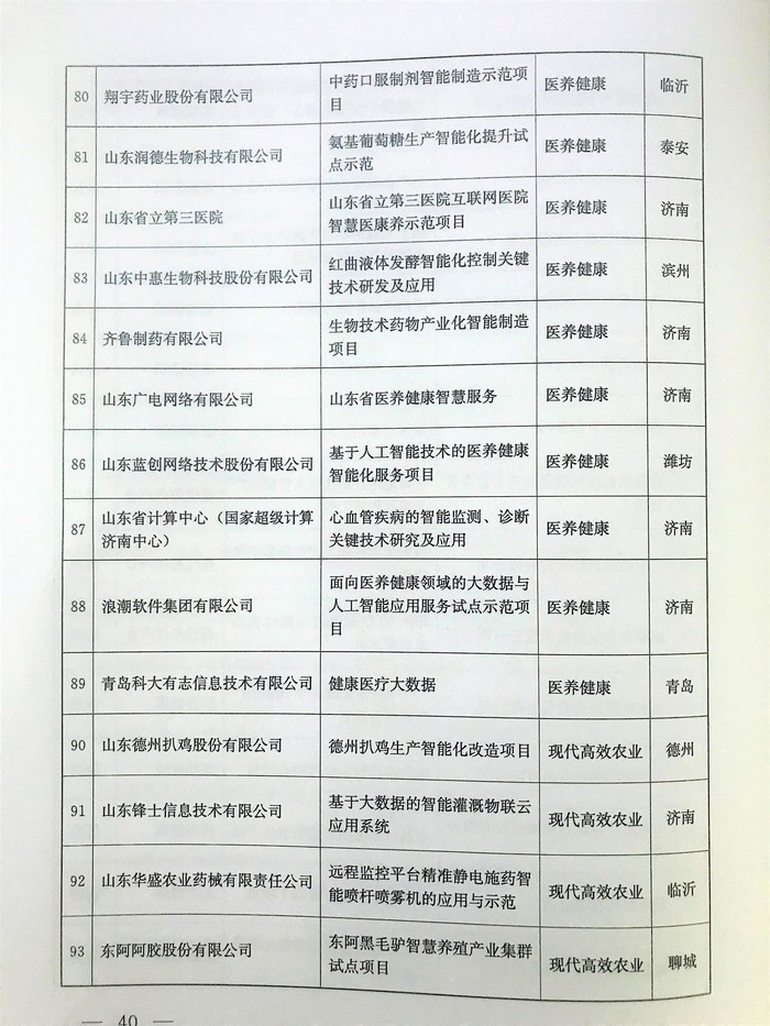 山东在全国率先提出建立“现代优势产业集群+人工智能”推进机制