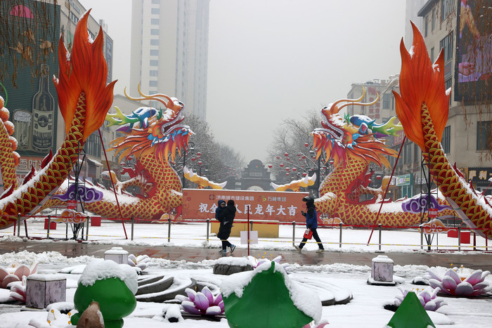 瑞雪兆丰年 泉城年味浓