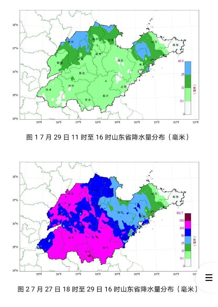 暴雨橙色预警解除  “烟花”30日将从滨州离开山东  未来两天仍有雨