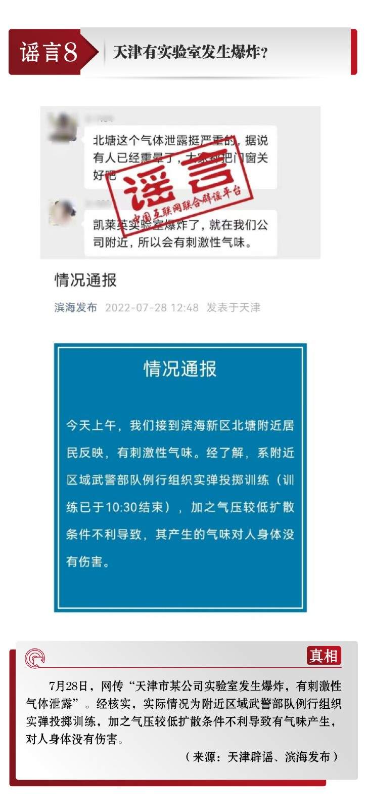 打击网络谣言 共建清朗家园 中国互联网联合辟谣平台7月辟谣榜