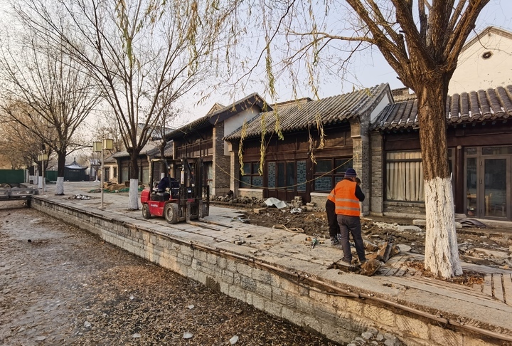百花洲片区仿古建筑修缮将现新貌