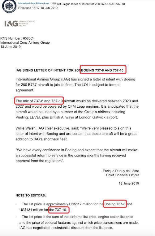 737MAX获新订单 坐公交、坐船、走着去坚决不坐波音737Max