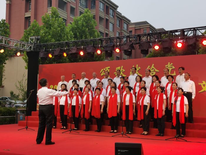 鼎秀家园社区举行“颂歌献给党”庆“七一”文艺晚会