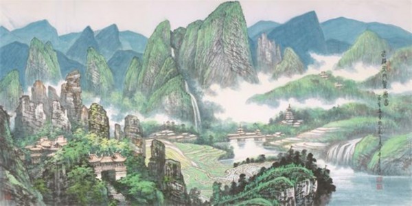 “青绿山水”两岸走“千里江山”画中游 快来山东文博会足不出户“游山玩水”