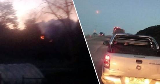 神秘太空火球坠落智利引发大火 地质专家：不是流星雨 正在调查