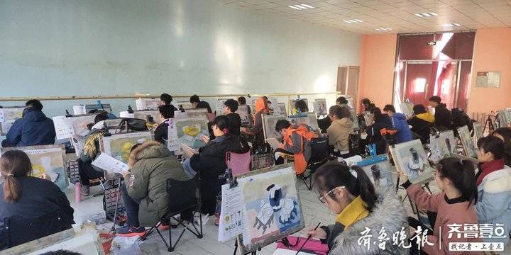 探访济南美术艺考生特训基地：作画到凌晨两三点，一天睡四小时