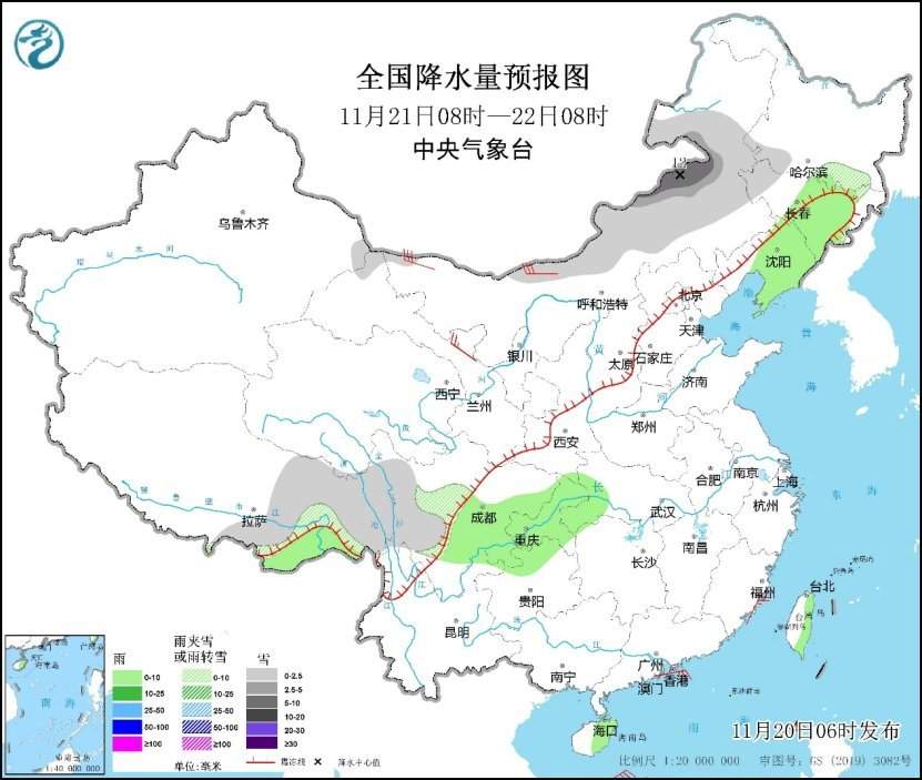 中央气象台：寒潮将自西向东影响我国 长江中下游及以北降温明显东北有强降雪