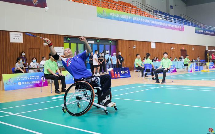 济南健儿在全国残运会羽毛球（大众组）比赛中获1金1铜