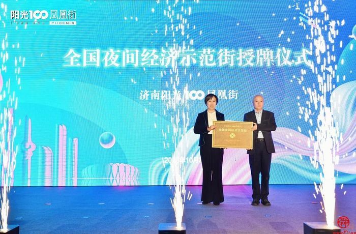 阳光100凤凰街荣获“全国夜间经济示范街”称号 槐荫区夜间经济再添新活力