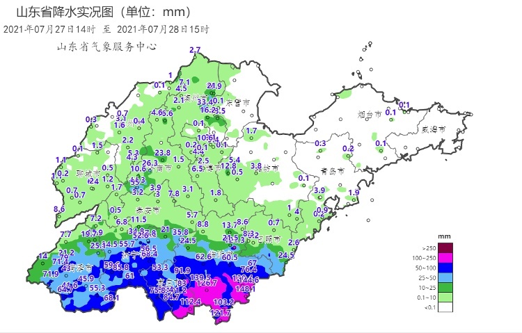 台风烟花强降雨区逐渐北推山东这8市需防范地质灾害