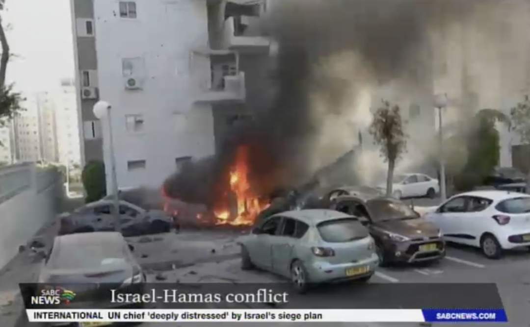 大事看总台！总台记者直击巴以冲突现场