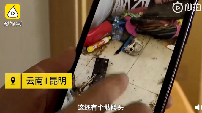 女子退租留下遍地垃圾粪便，还有骷髅头，房东：家政见了吓得退钱