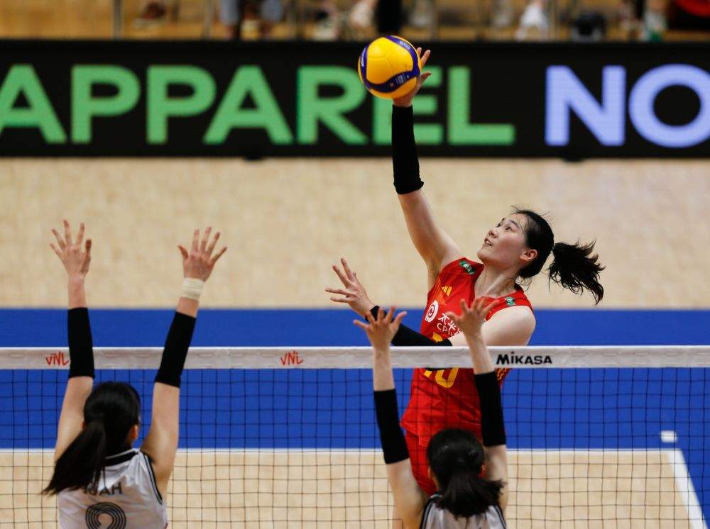 世界女排联赛中国女排提前晋级总决赛