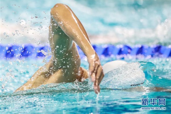 组图：军运会男子800米自由泳 中国选手季新杰获得金牌