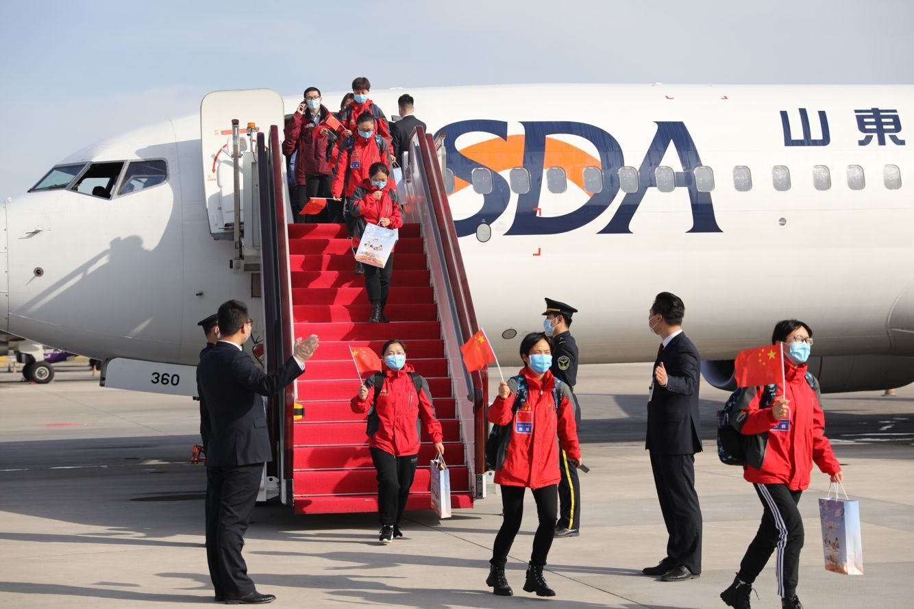 春光晴方好，又迎勇士归——山东援助湖北第三批返鲁人员抵达济南