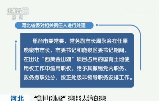 媒体曝光才止住违建脚步 “削山别墅”责任人被处分、撤职