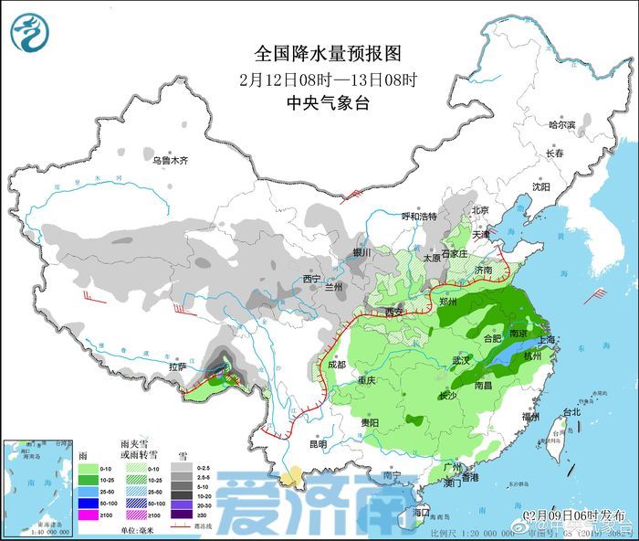 最新气象预报：今日北方雨雪强度减弱 济南市区降雪依旧存疑