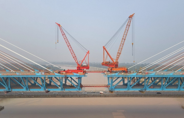 仅有“一步之遥”！G104京岚线济南黄河公路大桥本月合龙