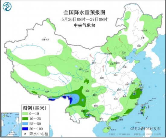 较强降雨袭扰南方 西藏东南部迎持续阴雨